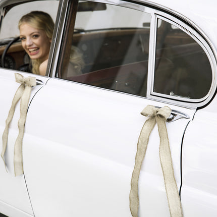 Set di decorazioni per auto fiocchi di biada per matrimoni