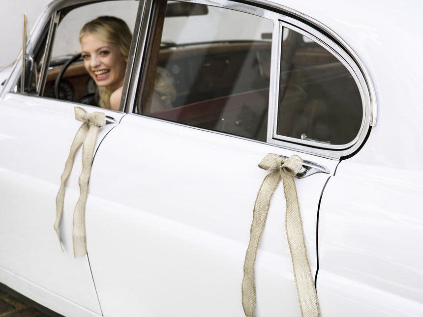 Set di decorazioni per auto fiocchi di biada per matrimoni