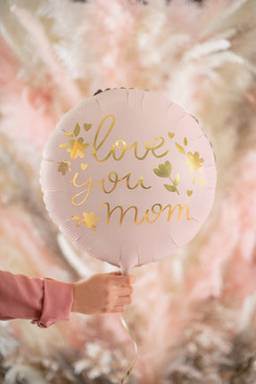 Palloncino ad elio Love You Mom vuoto 45cm