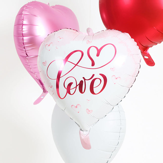 Palloncino ad elio Cuore Amore vuoto 45 cm