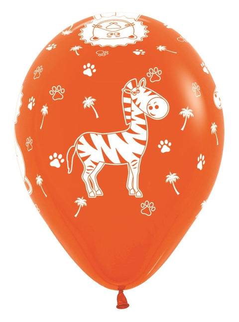 Palloncini Animali della Giungla Mix 30cm 25pz