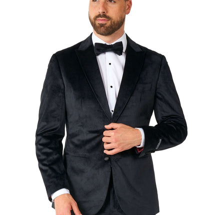 Smoking di velluto nero da uomo <tc>OppoSuits</tc>