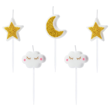 Candele Little Star 3cm 5pz