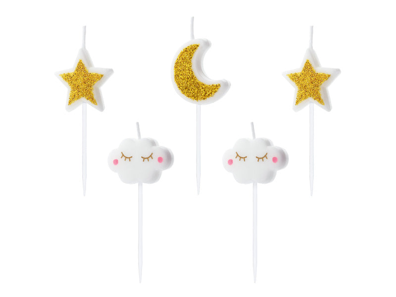 Candele Little Star 3cm 5pz