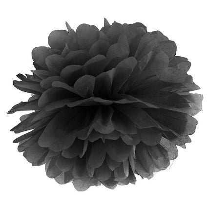 Pompon nero 25 cm