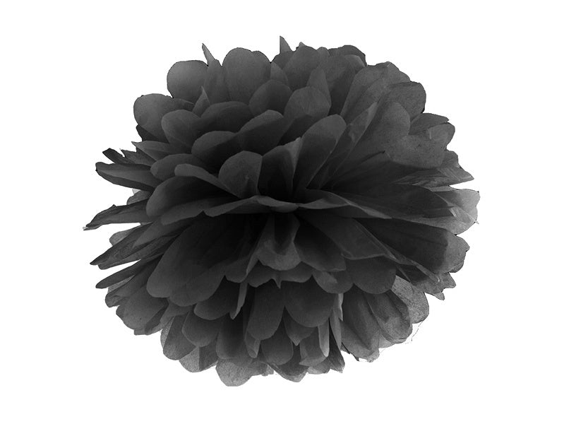 Pompon nero 25 cm