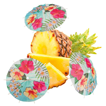 Bastoncini da cocktail Hawaii Parasol Paradise 18cm 6pz