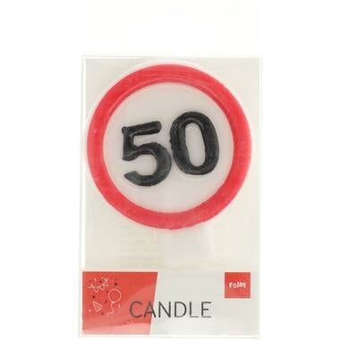 Cartello stradale Candela 50 anni