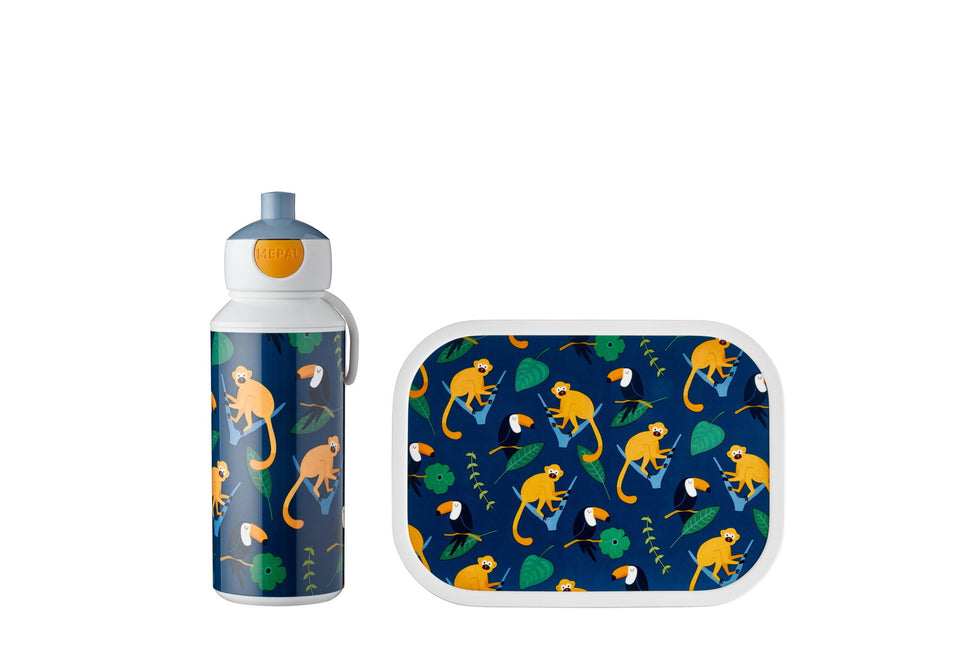 Set pranzo Campus Bottiglia+Lunchbox Jungle