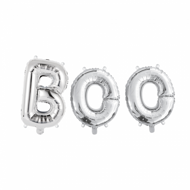 Palloncini Lettera Set Boo Argento 41cm