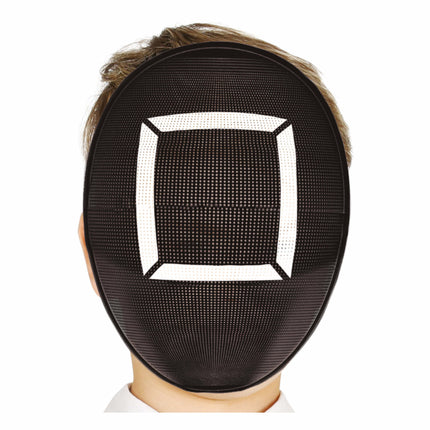 Maschera nera Quadrato bianco