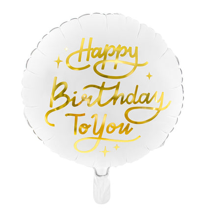 Palloncino ad elio Happy Birthday To You vuoto 35cm