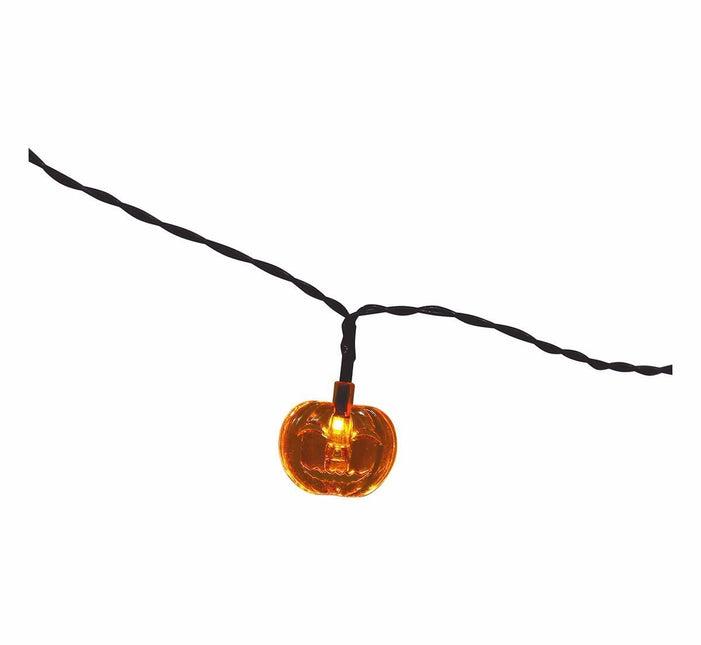 Ghirlanda luminosa di Halloween con zucche a LED 1,55 m