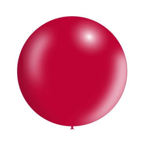 Palloncino gigante rosso metallizzato 60 cm