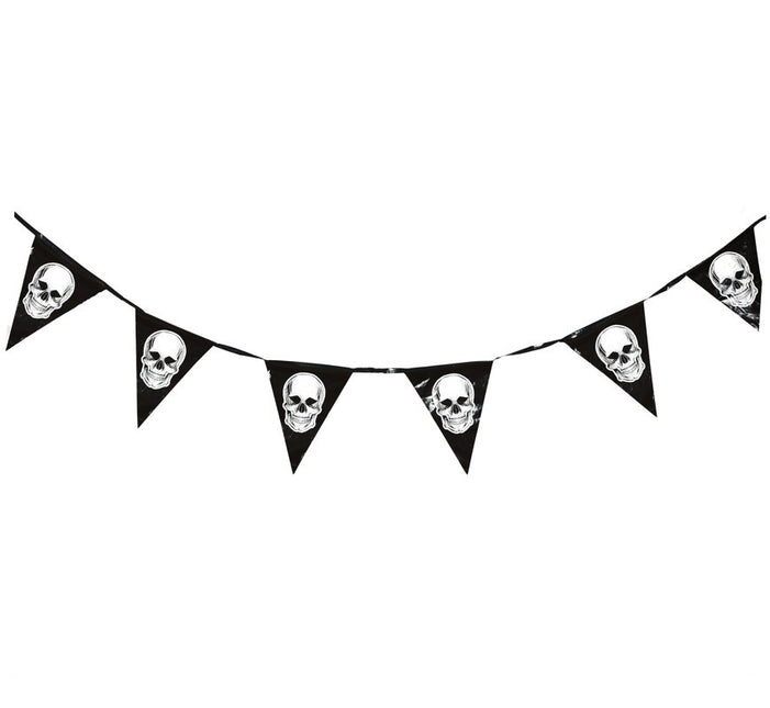 Linea di bandiera Halloween Teschi 3,6 m