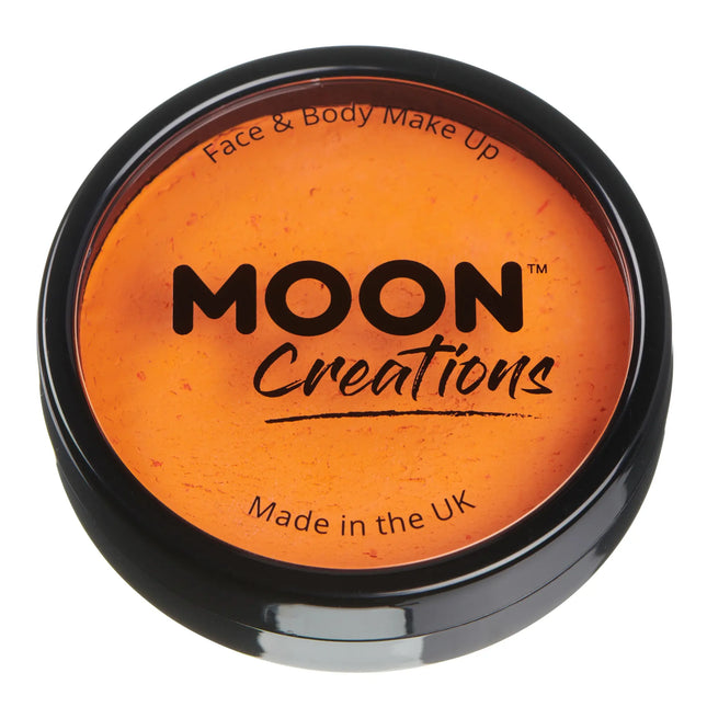 Moon Creations Pro Face Paint Cake Pots Arancione brillante 36g