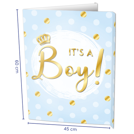 Cartello per finestra It's a boy! 60 cm