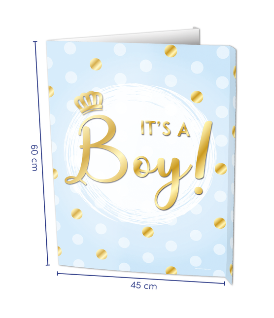 Cartello per finestra It's a boy! 60 cm