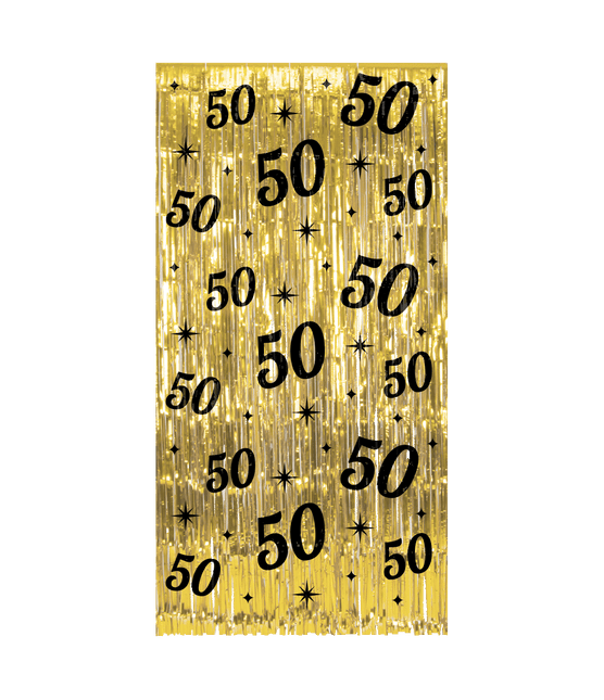 Tenda per porta 50 anni oro nero