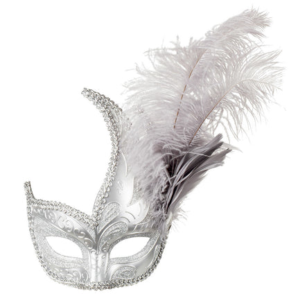 Maschera occhi Venezia Prezioso Argento