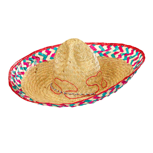 Sombrero messicano colorato 52 cm