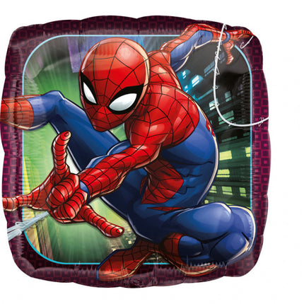 Palloncino ad elio Spiderman Quadrato 43cm Vuoto