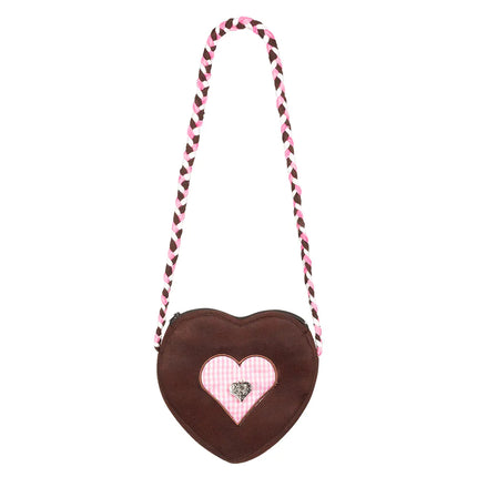 Borsa a tracolla Oktoberfest Marrone Rosa