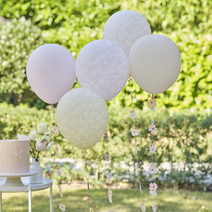 Set di palloncini a fiore 10 pezzi