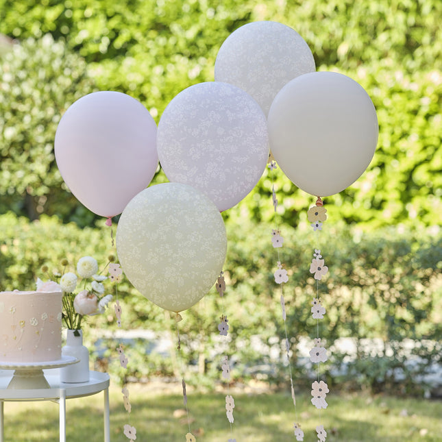 Set di palloncini a fiore 10 pezzi