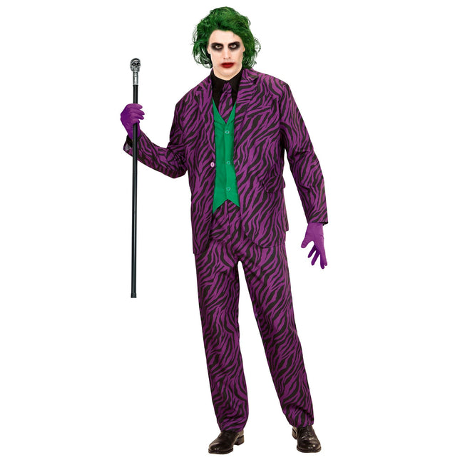 Costume Joker Viola Uomo 3 pezzi