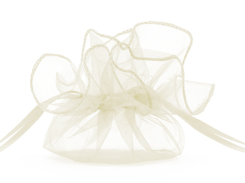 Sacchetti di organza crema 25cm 10pz.