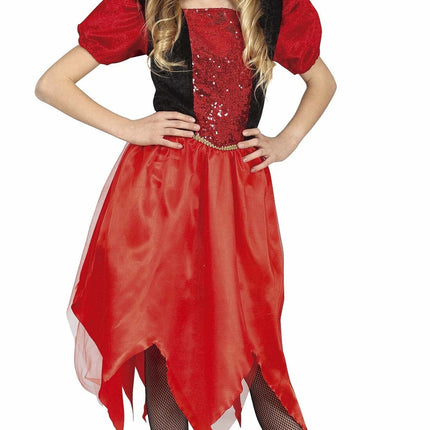 Costume di Halloween da diavolo per bambina