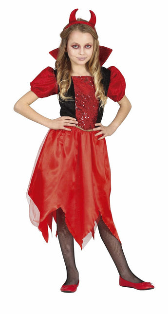 Costume di Halloween da diavolo per bambina