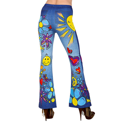 Hippie 60S - Gambale blu da donna