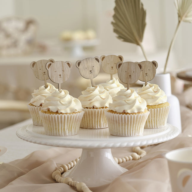 Toppers per cupcake Baby Shower 6 pezzi