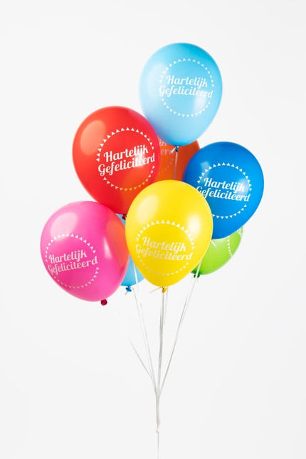 Palloncini colorati Happy Birthday 30,5 cm 8 pezzi