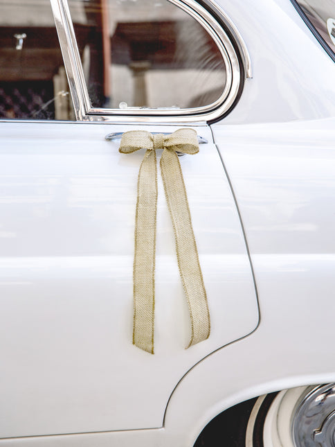 Set di decorazioni per auto fiocchi di biada per matrimoni