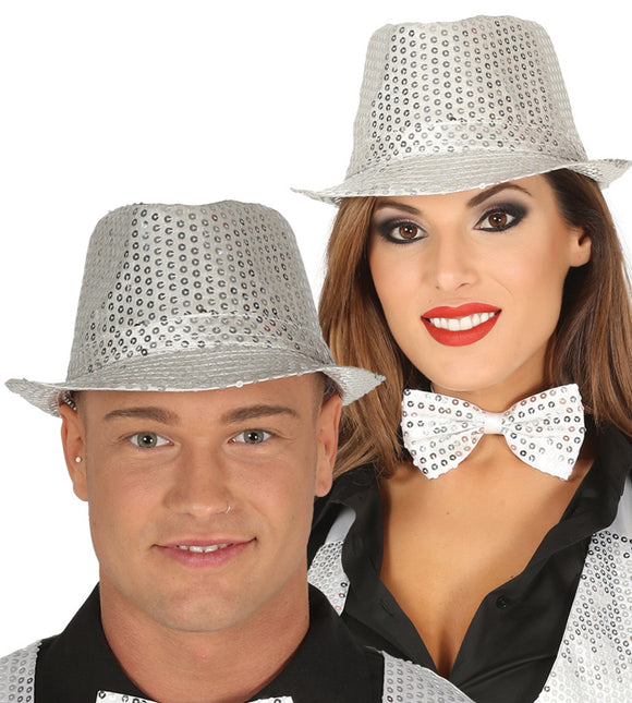 Cappello Paillettes Argento