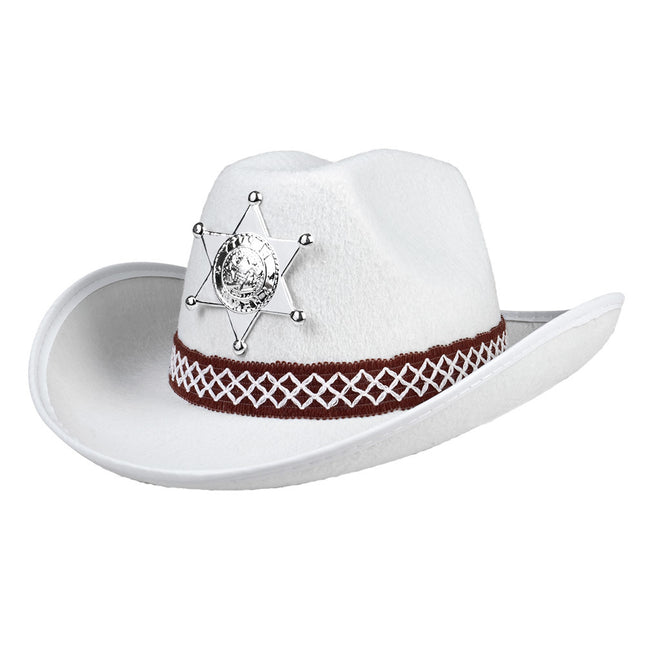 Cappello da Cowboy Bianco Bambino