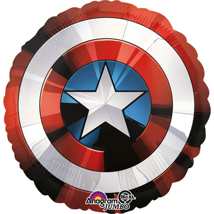 Palloncino ad elio Captain America Shield 71 cm vuoto