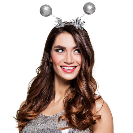 Tiara Glitterballs Argento