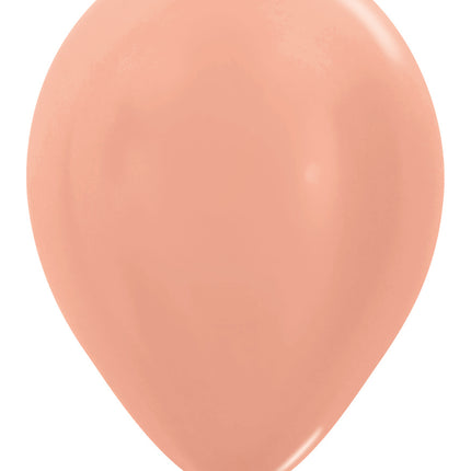 Palloncini Oro Rosa Metallico 30cm 12pz