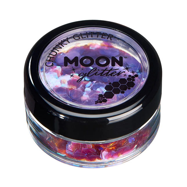 Moon Glitter Iridescent Chunky Glitter Viola 3g