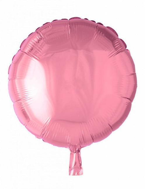 Palloncino a elio rotondo rosa chiaro 46 cm vuoto