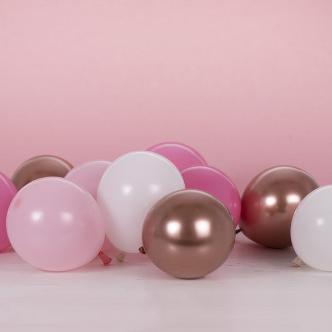 Set di palloncini rosa 13cm 40pz