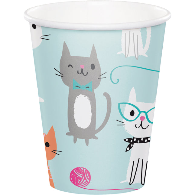 Bicchieri Party Cats 256ml 8pz