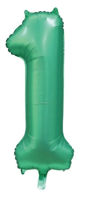 Palloncino figura verde 1 anno lucido 86 cm