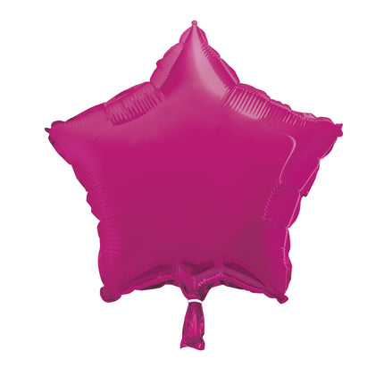 Palloncino ad elio Star Fuschia vuoto 45 cm