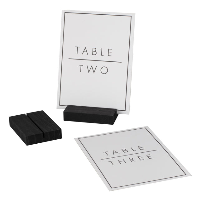Numeri da tavolo in legno bianco nero 23cm 12pz
