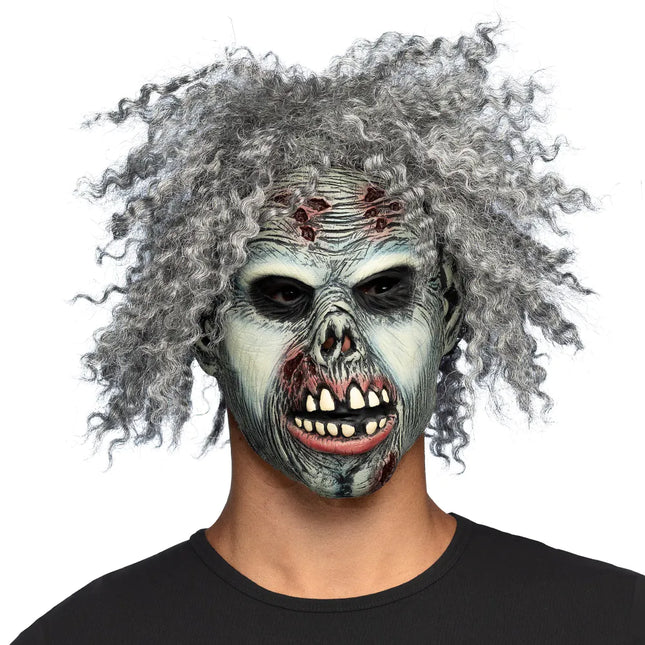 Maschera di Halloween Grigio Zombie